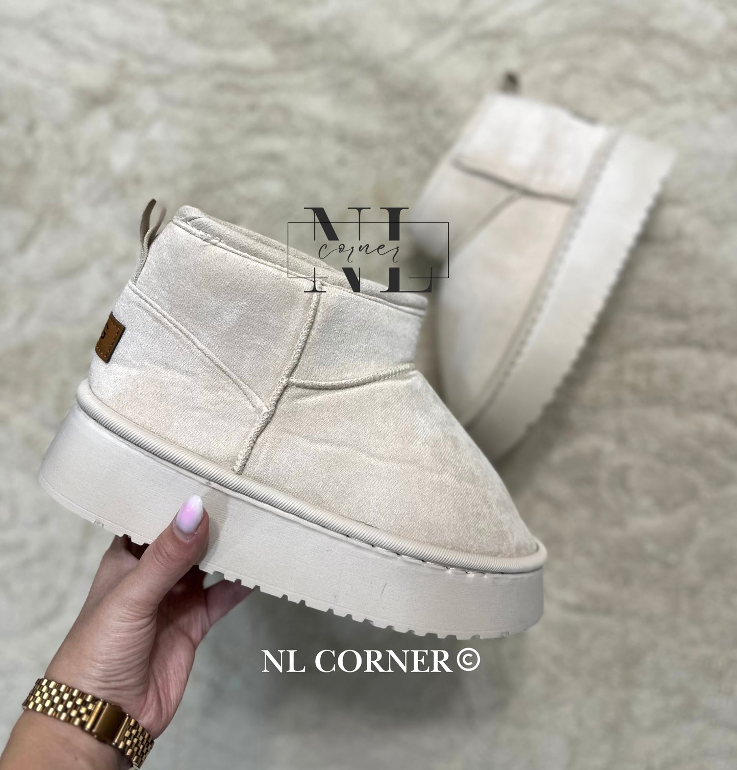 Bottine compensée ultra mini